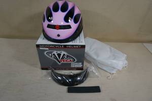 lot 131 image: CHOICE OF SIZE - NEW Vega Motorcyle Helmet - Small OR X-Small