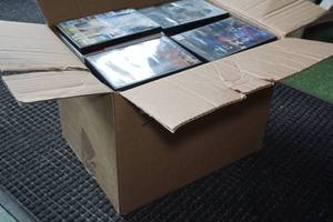 lot 156 image: Box of DVD Movies - About 100