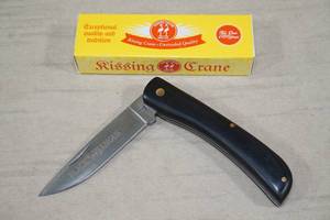 lot 71 image: Kissing Crane Black Angus Pocket Knife - KC5295