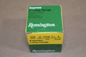 lot 123 image: 25 Remington Express Long Range .410 Ga 3 6 Shot Shotshells