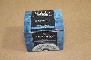 lot 124 image: 25 Federal Game-Shok .410 Ga 3 6 Shot Lead Shotshells