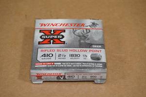 lot 126 image: 5 Winchester Super-X .410 Ga 2-12 15 Oz HP Rifled Slugs