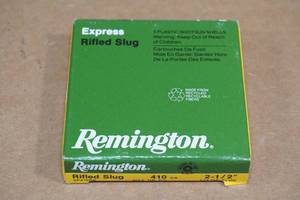 lot 129 image: 5 Remington Express .410 Ga 2-12 15 Oz Rifled Slugs
