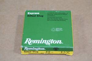 lot 130 image: 5 Remington Express .410 Ga 2-12 15 Oz Rifled Slugs