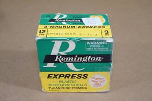 lot 139 image: 25 Remington Express 12 Ga 3 Magnum Shotshells
