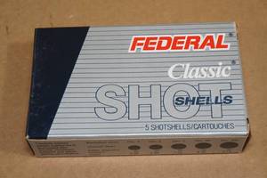 lot 142 image: 5 Federal Classic 12 Ga 2-34 00 Buck Shotshells