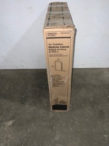 Glacier Bay 16 in. W x 20 in. H X 4 in. D Recessed or Surface Mount Frameless Beveled Bathroom Medicine Cabinet. See Pictures