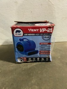 B-Air 14 HP Air Mover Blower Fan for Water Damage Restoration Carpet Dryer Floor Home and Plumbing Use in Blue. See Pictures