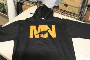 District Pullover Hooded Sweatshirt MN Turkey BlackOrange Print Size Medium