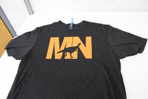 District Short Sleeve T-Shirt MN Turkey BlackOrange Print Size XL