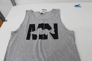 District Tank Top Mens MN Walleye Light GreyBlack Print Size Large