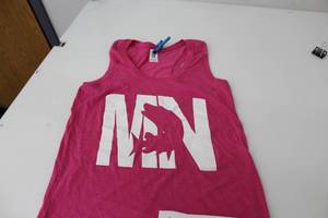 District Tank Top Womens MN Northern PinkWhite Print Size Small