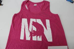 District Tank Top Womens MN Northern PinkWhite Print Size Medium