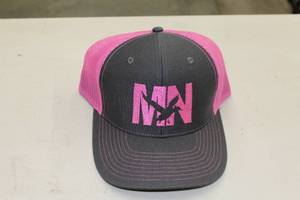 Richardson Sports Snapback Trucker Cap MN Duck Dark GreyPinkPink Print