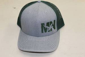 Richardson Sports Snapback Trucker Cap MN Duck Light GreyGreenGreen Print