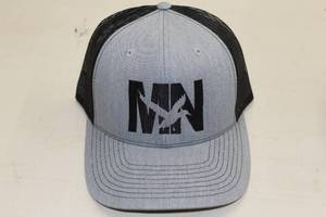 Richardson Sports Snapback Trucker Cap MN Duck Light GreyBlackBlack Print
