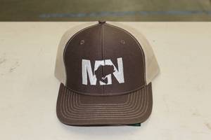 Richardson Sports Snapback Trucker Cap MN Bass TanBrownWhite Print