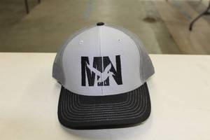 Richardson Sports Snapback Trucker Cap MN Duck Light GreyBlackBlack Print
