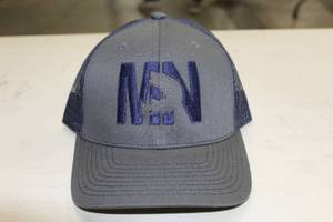 Richardson Sports Snapback Trucker Cap MN Northern Light GreyBlueBlue Print