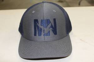 Richardson Sports Snapback Trucker Cap MN Duck Light GreyBlueBlue Print