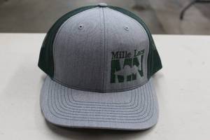 Richardson Sports Snapback Trucker Cap Mille Lacs MN Walleye Light GreyGreenGreen Print