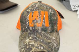 Real Tree Snapback Trucker Cap WI Buck CamoOrangeOrange Print