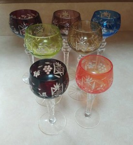lot 69 image: Cut to Clear Glass Stemware