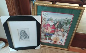 lot 186 image: Two Pieces Of Framed Art