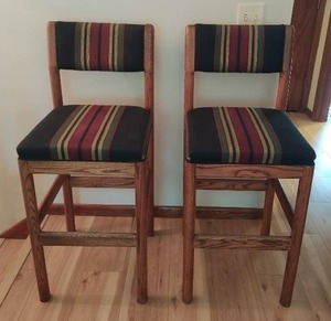 lot 184 image: Pair Of High-Top Chairs