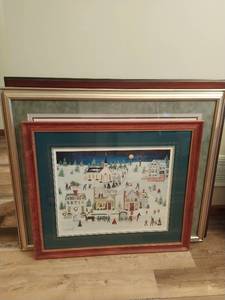lot 228 image: Four Pieces Of Framed Art