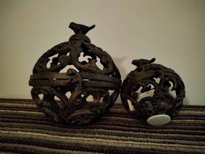 lot 175 image: Two Wrought Iron Sphere