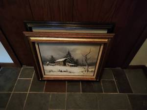 lot 231 image: Four Pieces Of Framed Art