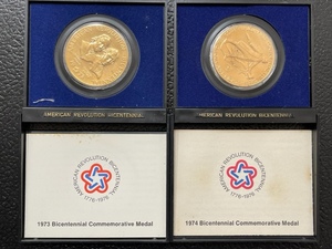 1973 and 1974 Bicentennial Commemorative Medals