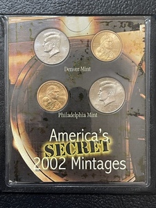 2002 Kennedy Half Dollars & Sacagawea Coin Set