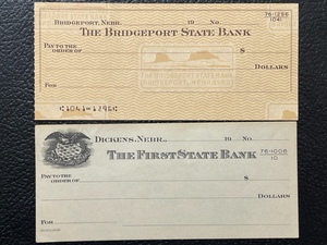 Vintage Bank Checks