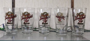 lot 276 image: Lot of 5 Leinenkugels Red Lager Pint Glasses