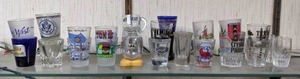 lot 49 image: Impressive 25-Piece Shot Glass Collection
