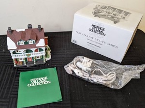 lot 138 image: Dept 56 Heritage Village Collection New England Village Series Captains Cottage