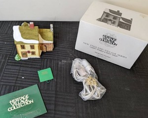 lot 139 image: Dept 56 Heritage Village Collection New England Village Series Livery Stable and Boot Shop