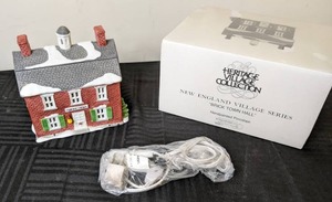 lot 145 image: Dept 56 Heritage Village Collection New England Village Series Brick Town Hall