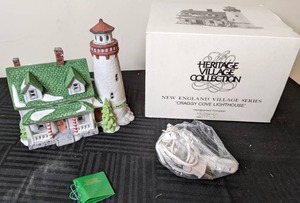 lot 149 image: Dept 56 Heritage Village Collection New England Village Series Craggy Cove Lighthouse