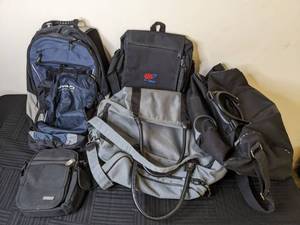 lot 122 image: Assortment of (5) Bags - Duffel, Backpack, Messenger