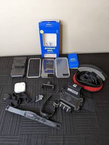 lot 102 image: Health Technology Accessories - Omron Heart Rate Monitor, Cell Phone Cases, Life Proof Armband, Earbuds, and more