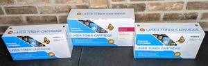 lot 220 image: Three NEW Premium Compatible Laser Toner Cartridges
