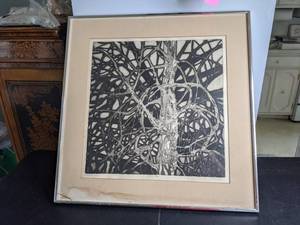 lot 93 image: Tree Forms, Fugue Framed Art by Ruth Leaf