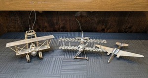 lot 284 image: Collection of (3) Uniquely Vintage Crafted Model Airplanes