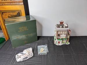 lot 456 image: Dept. 56 1992 Dickens Village Crown & Cricket Inn