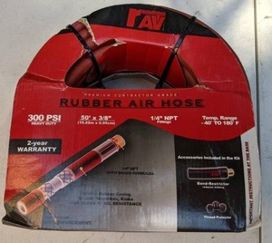 lot 395 image: NEW RAV Rubber Air Hose 300 PSI 50 x 38