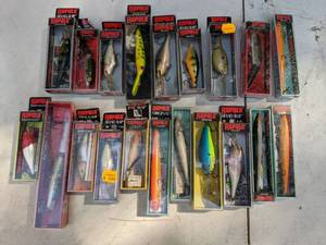 lot 400 image: Collection of 20 NEW Rapala  Fishing Lures