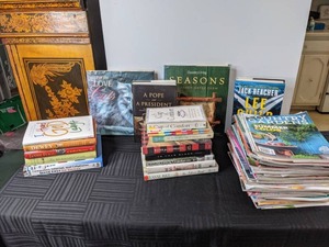 lot 491 image: A Collection of Books and Magazines HGTV, People, Food Network, Midwest Living, Etc.